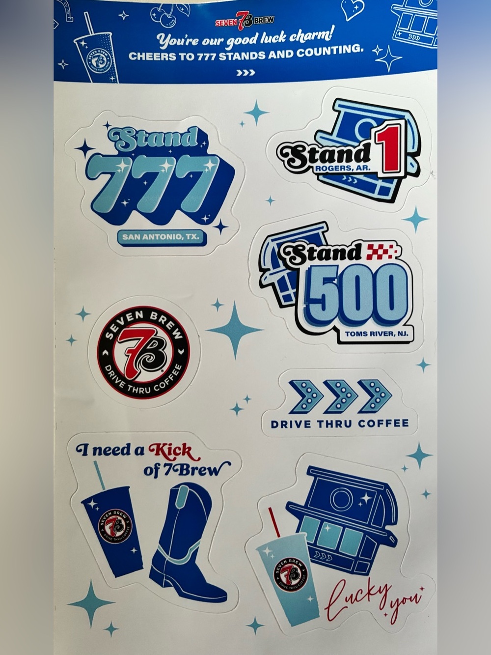 7 Brew Sticker Sheet